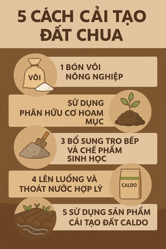 5 cách cải tạo đất chua