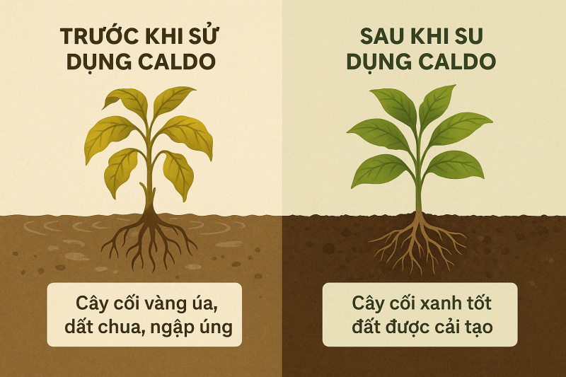 Vì sao CALDO là lựa chọn hàng đầu cho đất nhiễm phèn