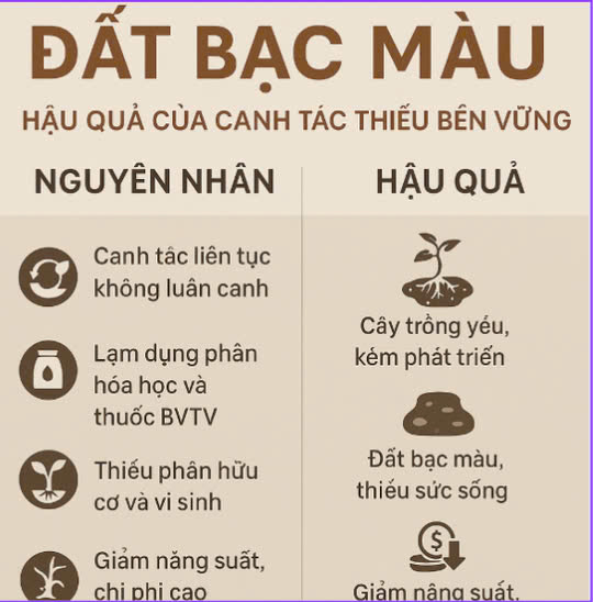 đất bạc màu nguyên nhân và hậu quả