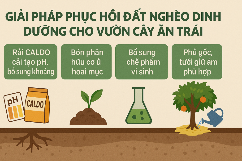 Giải pháp phục hồi đất nghèo dinh dưỡng