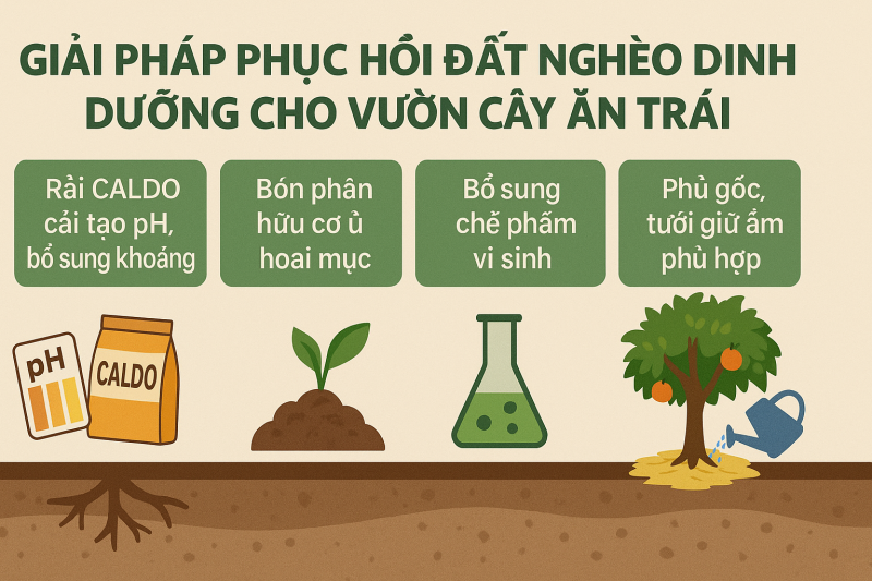 Giải pháp phục hồi đất nghèo dinh dưỡng
